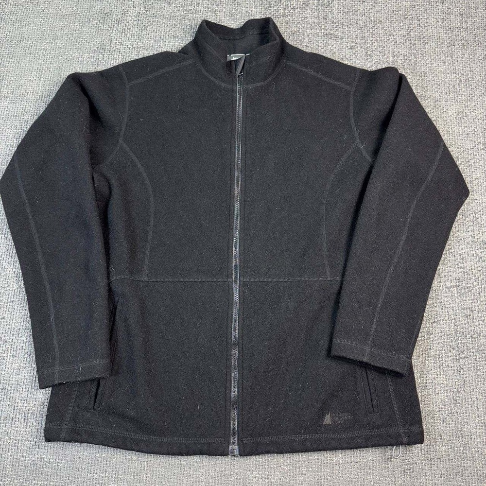 Mountain Equipment Co-op Fleece Jacket Mens XL Black Full Zip Gorpcore MEC